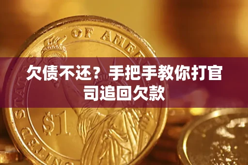 武汉欠债不还？手把手教你打官司追回欠款