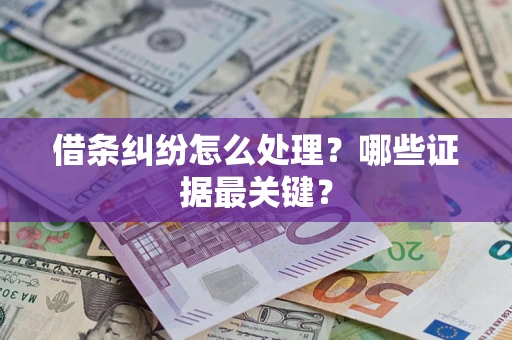 武汉借条纠纷怎么处理？哪些证据最关键？