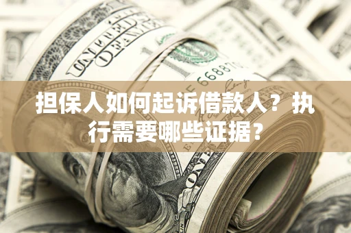 武汉担保人如何起诉借款人？执行需要哪些证据？