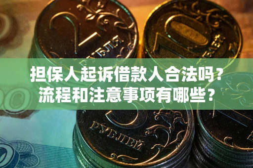 武汉担保人起诉借款人合法吗？流程和注意事项有哪些？