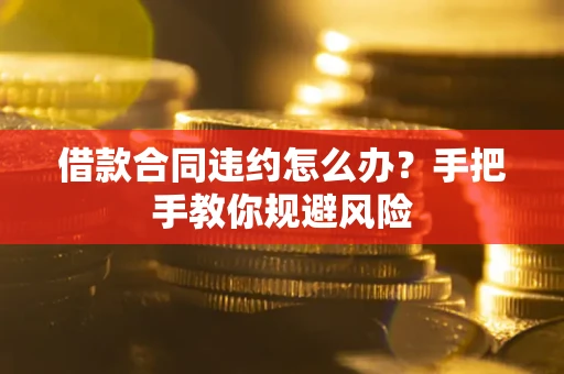 武汉借款合同违约怎么办？手把手教你规避风险