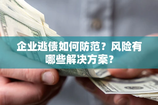 武汉企业逃债如何防范？风险有哪些解决方案？