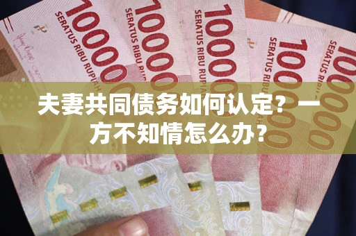 武汉夫妻共同债务如何认定？一方不知情怎么办？
