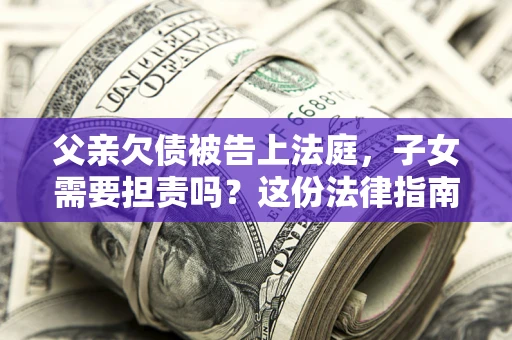 武汉父亲欠债被告上法庭，子女需要担责吗？这份法律指南必须看完