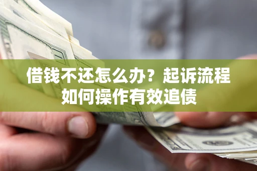 武汉借钱不还怎么办？起诉流程如何操作有效追债
