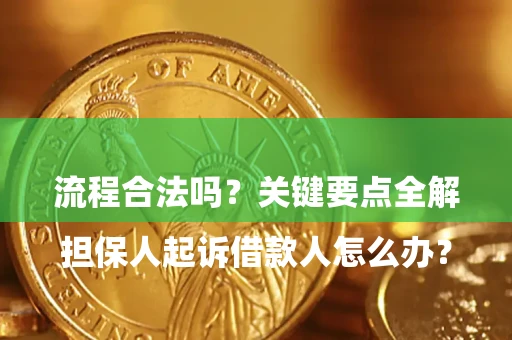 武汉

担保人起诉借款人怎么办？流程合法吗？关键要点全解析