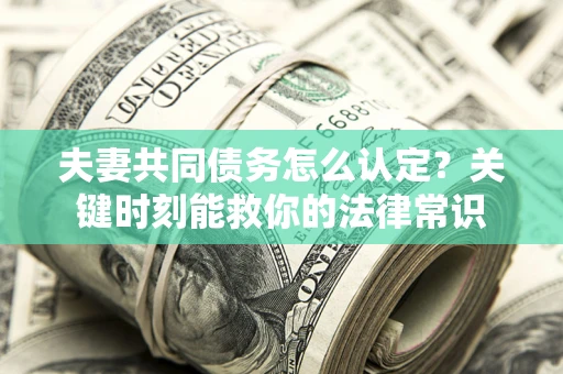 武汉夫妻共同债务怎么认定？关键时刻能救你的法律常识