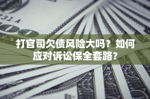 武汉打官司欠债风险大吗？如何应对诉讼保全套路？