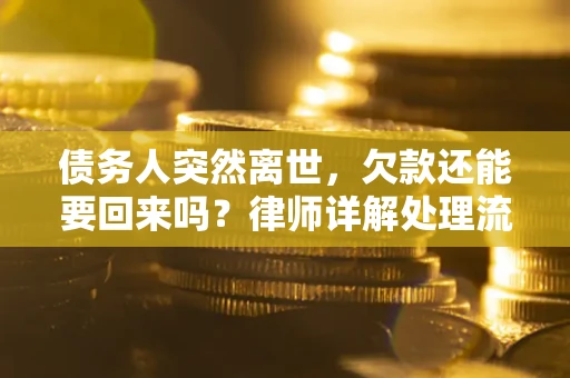 武汉债务人突然离世，欠款还能要回来吗？律师详解处理流程